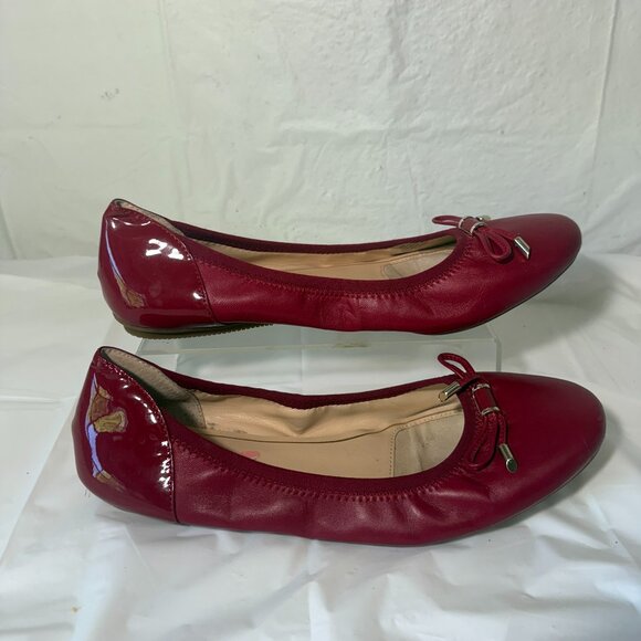 Ballet Flats Alex Marie Red Bow flats Women's Size 10 - Picture 1 of 15